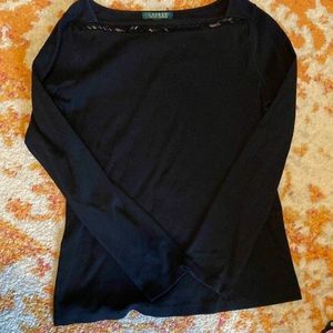 Bead embellished boatneck shirt from Ralph Lauren